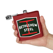 Load image into Gallery viewer, Bethlehem Steel Stainless Steel Flask, 6oz