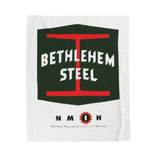 Load image into Gallery viewer, Bethlehem Steel Velveteen Plush Blanket
