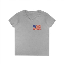 Load image into Gallery viewer, Steelworker Veterans T-shirt, Ladie's V-neck