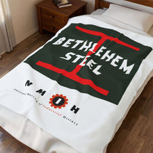 Load image into Gallery viewer, Bethlehem Steel Velveteen Plush Blanket
