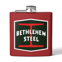 Load image into Gallery viewer, Bethlehem Steel Stainless Steel Flask, 6oz
