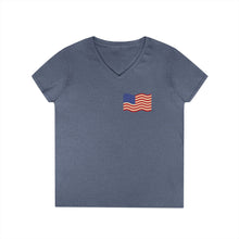 Load image into Gallery viewer, Steelworker Veterans T-shirt, Ladie's V-neck
