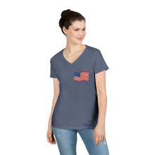 Load image into Gallery viewer, Steelworker Veterans T-shirt, Ladie's V-neck

