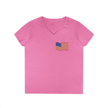 Load image into Gallery viewer, Steelworker Veterans T-shirt, Ladie's V-neck
