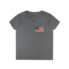 Load image into Gallery viewer, Steelworker Veterans T-shirt, Ladie's V-neck
