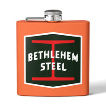 Load image into Gallery viewer, Bethlehem Steel Stainless Steel Flask, 6oz
