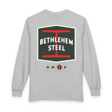 Load image into Gallery viewer, Bethlehem Steel Long Sleeve T-Shirt with Green Logo!!
