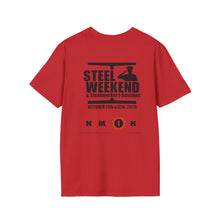 Load image into Gallery viewer, Bethlehem Iron/Steel Weekend 2025 t-shirt with full front design
