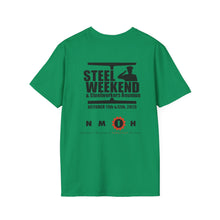 Load image into Gallery viewer, Bethlehem Iron/Steel Weekend 2025 t-shirt with full front design
