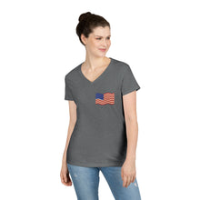 Load image into Gallery viewer, Steelworker Veterans T-shirt, Ladie's V-neck
